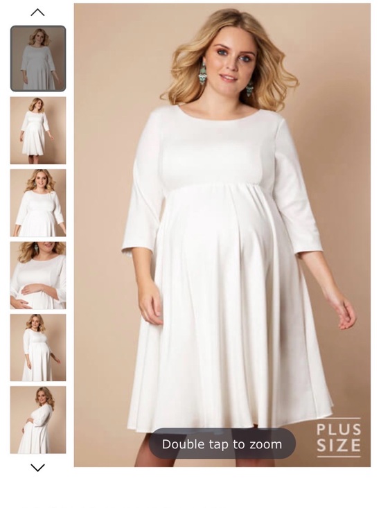 Tiffany Rose Dresses & Skirts - Cream Long-Sleeve Midi Dress with Gathered Waist